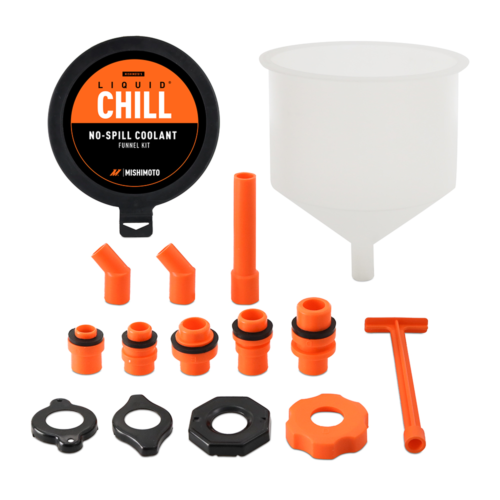 Mishimoto — Mishimoto No-Spill Coolant Funnel Kit 15pc Set
No-Spill Funnel Kit - view 7